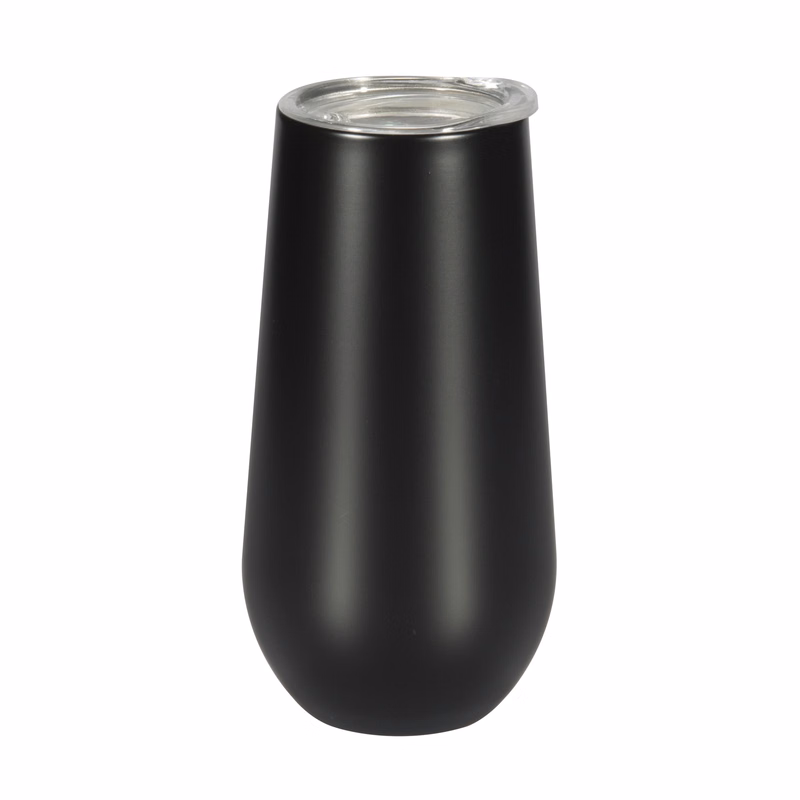 6oz Insulated Champagne Flute Tumbler With Lid