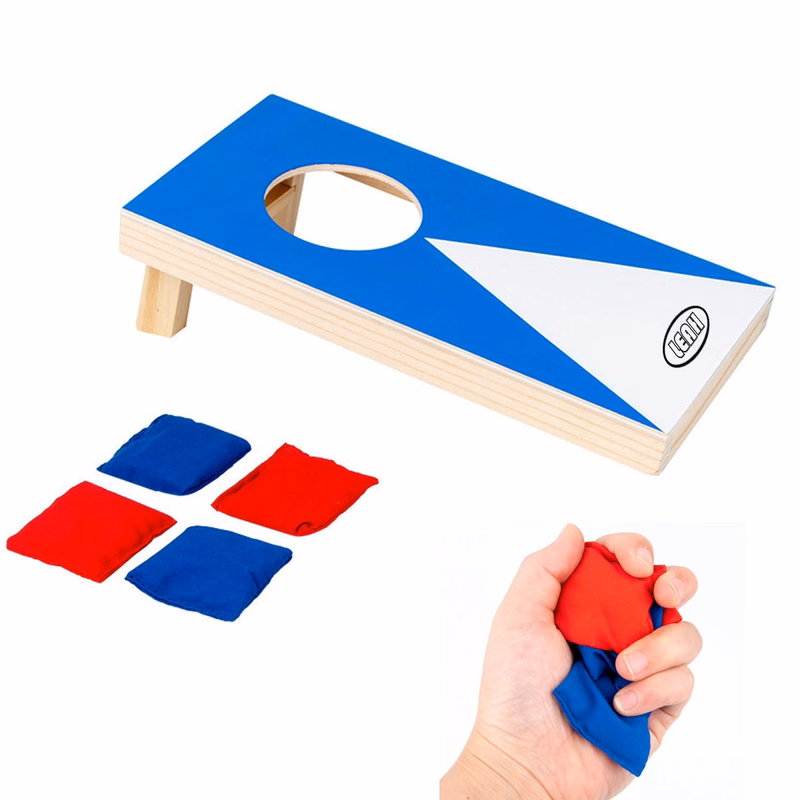 Wooden Cornhole Bag Toss Game Set