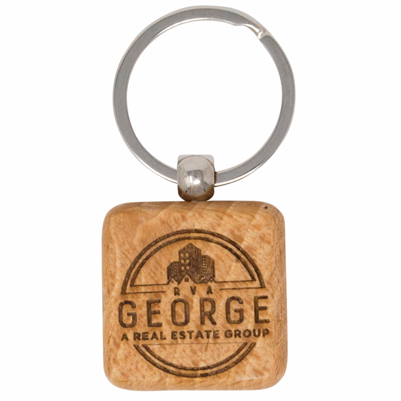 Wood Keychains - Square