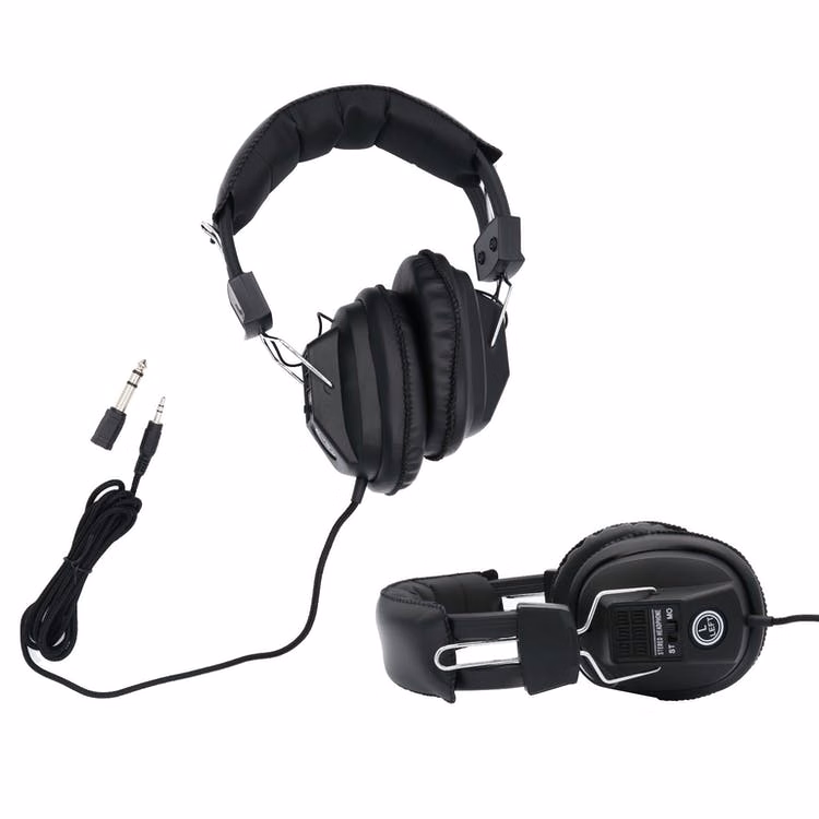 Studio Headphones - 3.5mm & 6.3mm Plugs Full Size