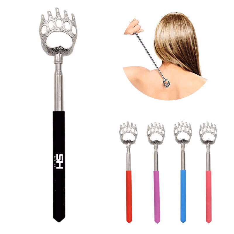 Extendable Stainless Steel Bear Claw Back Scratcher