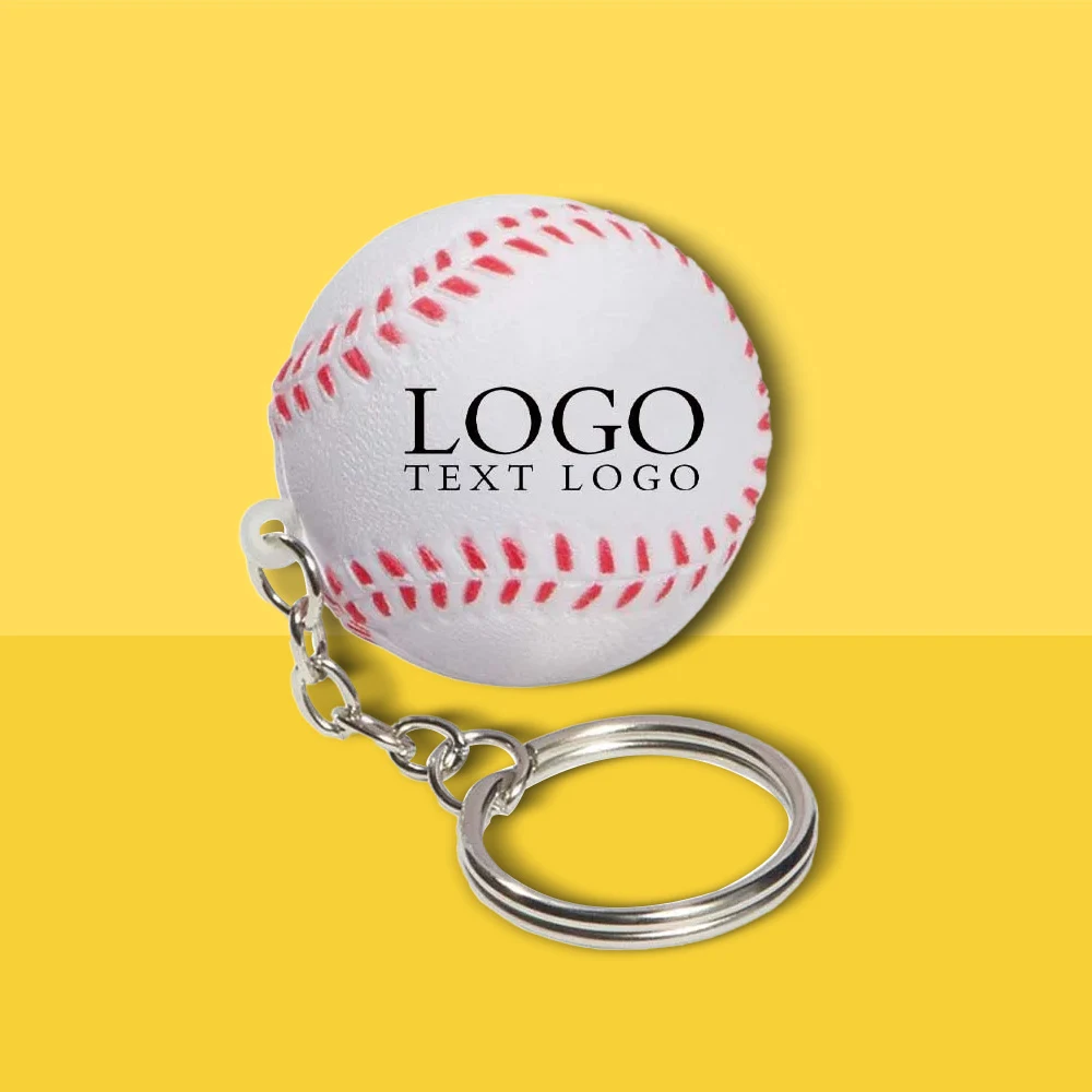 Baseball Stress Ball Keychain 1