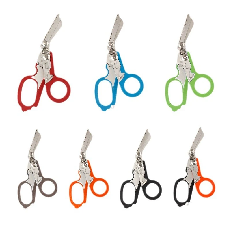 Multifunctional Outdoor Tactical Folding Medical Scissors 1