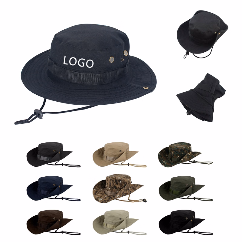 Hat Hiking Outdoor Webbing Fisherman Dual Sided Cowboy