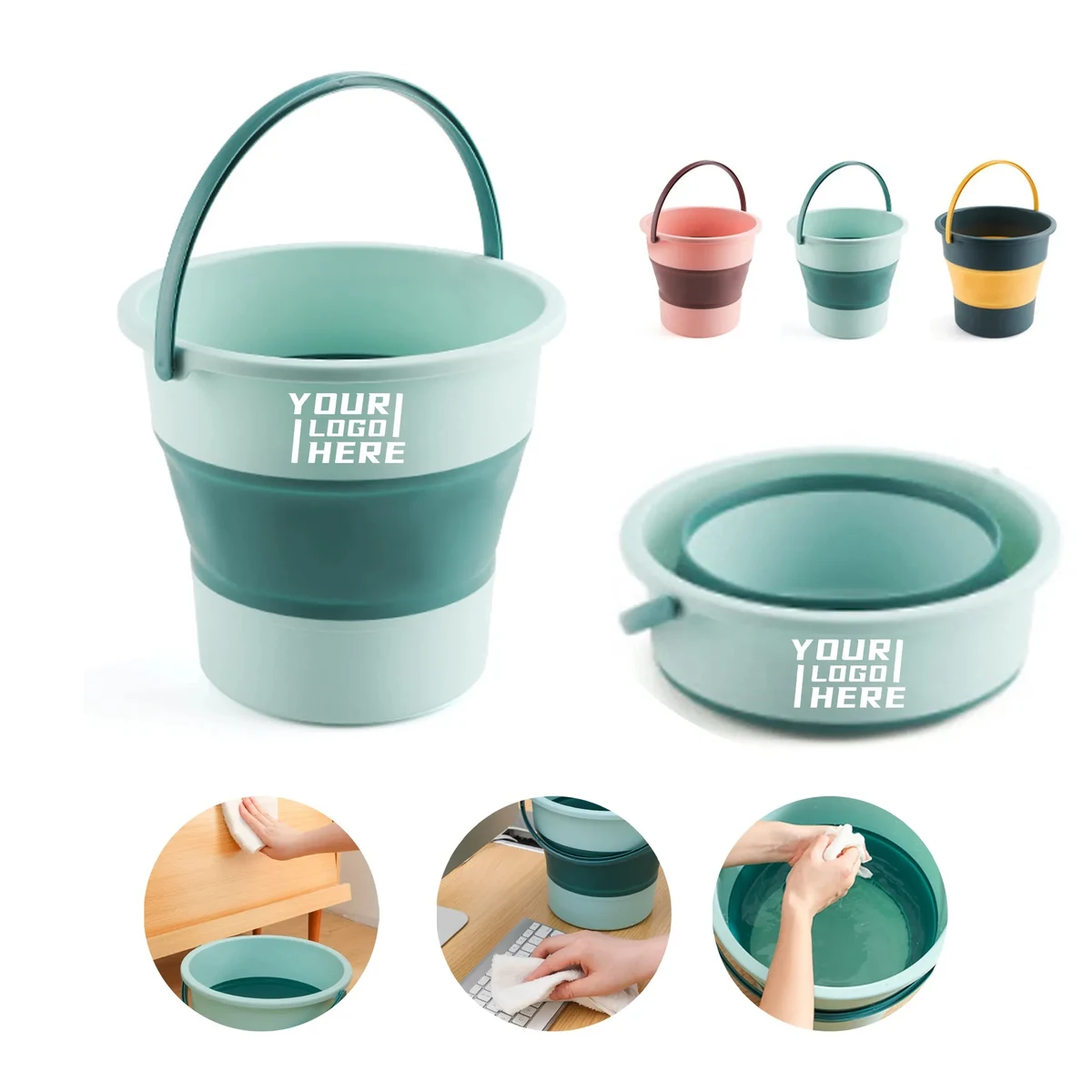Outdoor Camping Folding Bucket 1