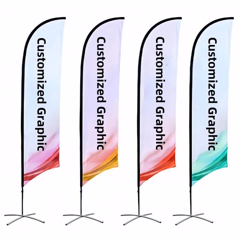 15' Single Sided Sailing Flag Fiberglass And Metal