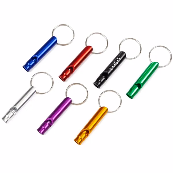 Aluminum Emergency Whistle Keychain