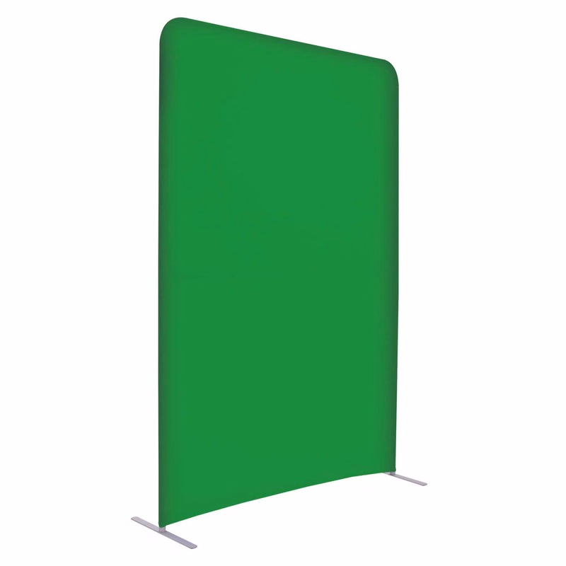 5'W x 90"H EuroFit™ Straight Wall Green Screen Kit