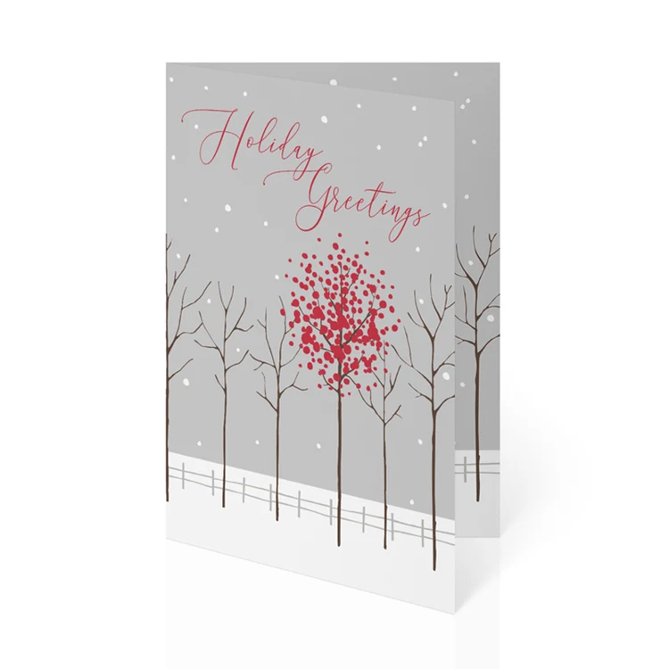 Scarlet Treeline Holiday Folded Calendar Cards 1