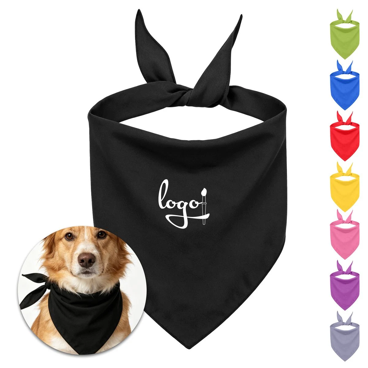 Pet Triangle Printed Neck Scarf 1