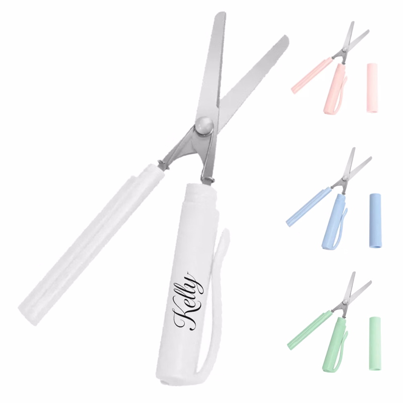 Kid's Portable Folding Pen Shape Scissors