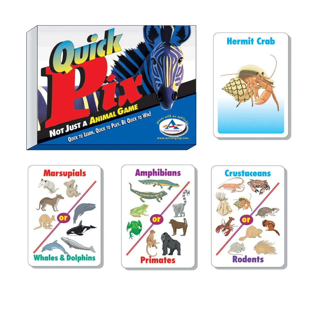 Quick Pix Animal Game - Ages 8+ 3-12 Players 1