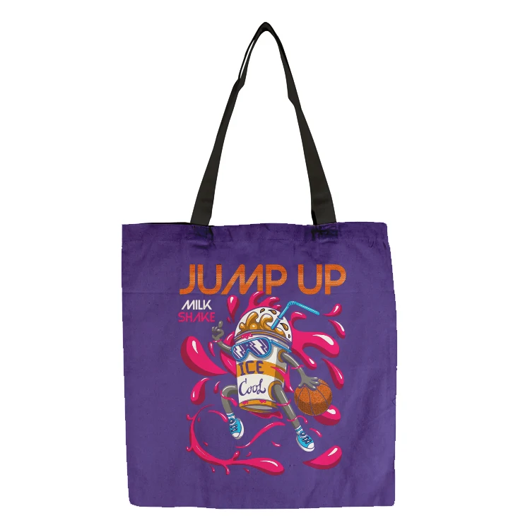 Flat Vibrant Cotton Tote Bag 1