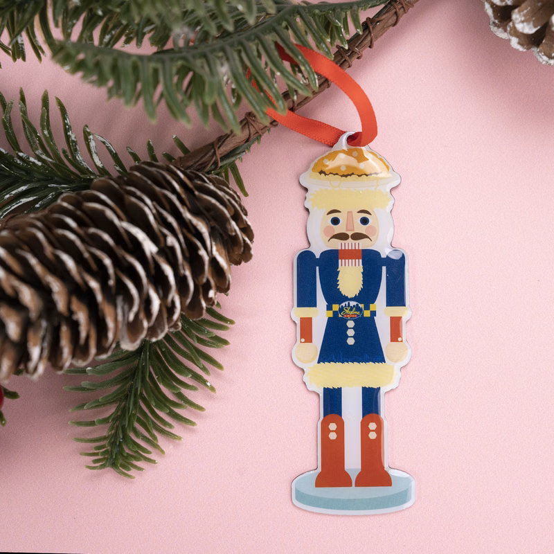 Offset Print Custom Ornament On Stainless Steel With Epoxy Dome: 1 sided 4"
