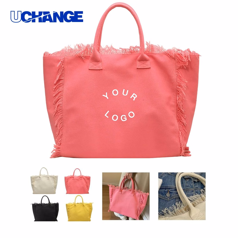 Tasseled Beach Tote Bag Carrier for Summer