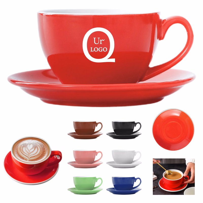 7Oz Ceramic Coffee Cup Set