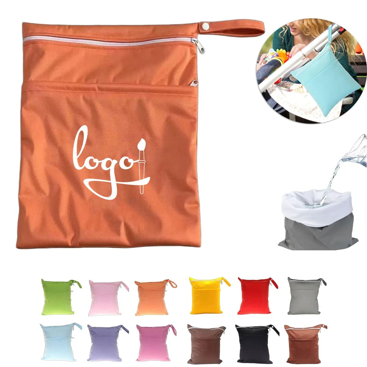 Wet Dry Bag With 2 Pockets 1
