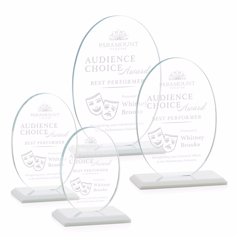 Austin Award (Vert) - White