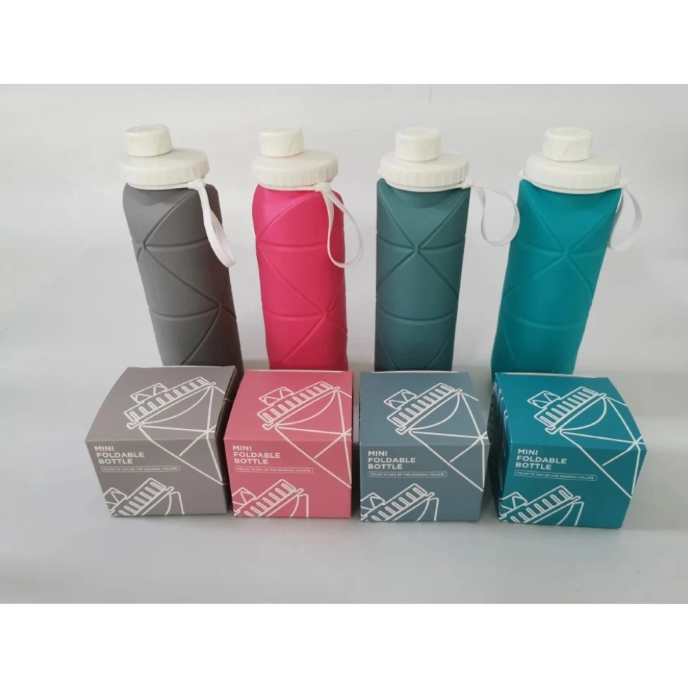 20 oz High Quality Hot Sale Collapsible Silicone Water Bottl 1