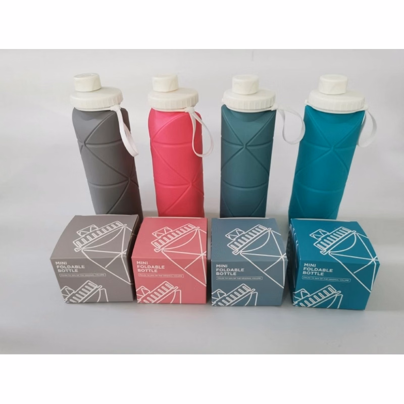 20 oz High Quality Hot Sale Collapsible Silicone Water Bottl