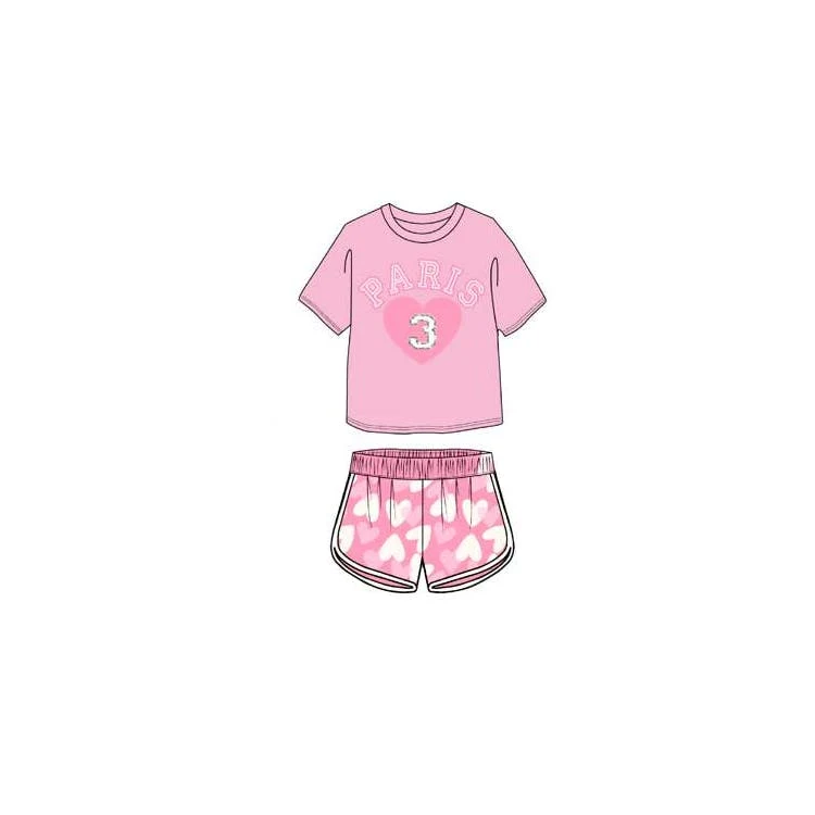 Girls 2pc Dolphin Short Set - Size 7-16 1