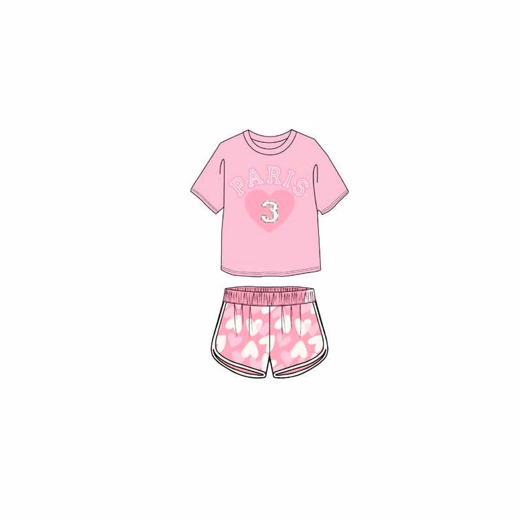 Girls 2pc Dolphin Short Set - Size 7-16