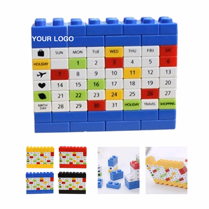Modular ABS Desk Calendar with Reusable Blocks