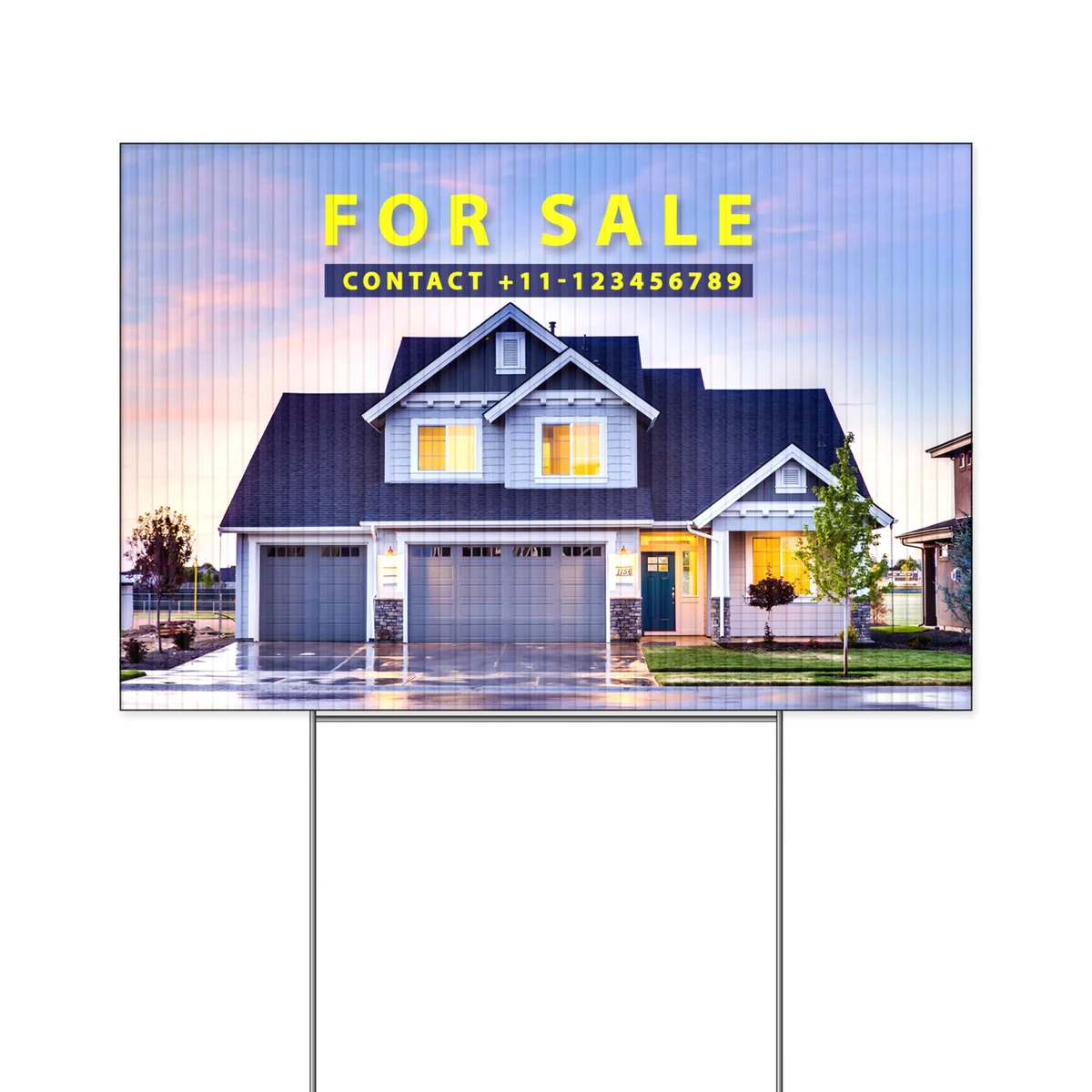 12" x 18" Corrugated Yard Sign - Full Color 1