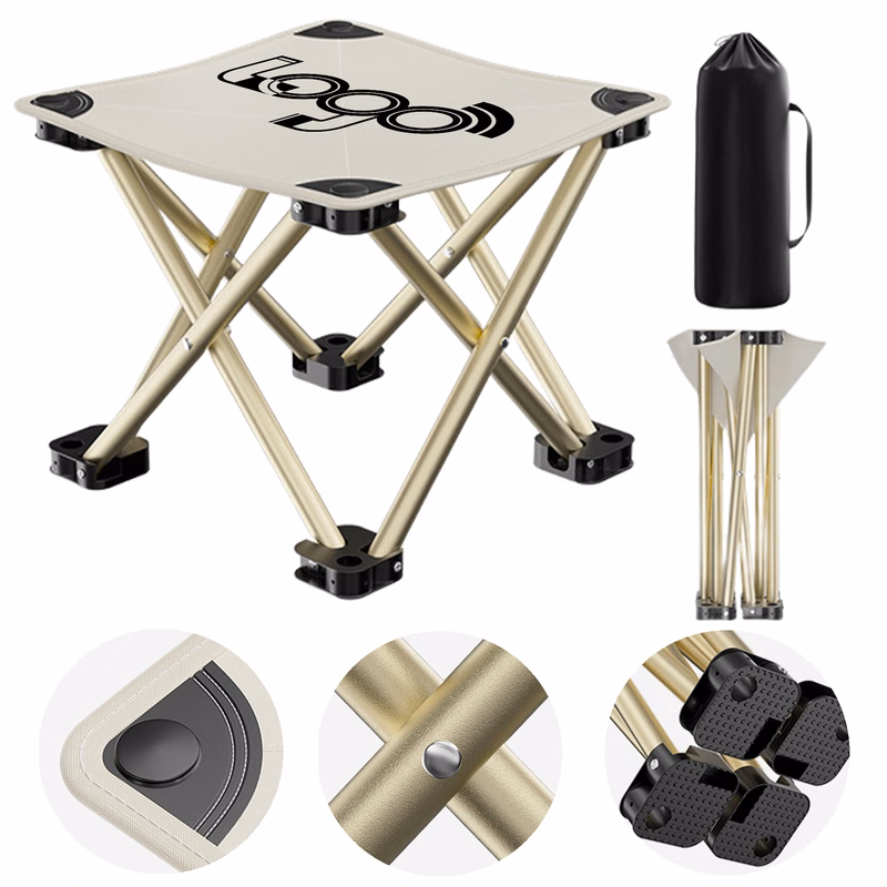 Heavy-Duty Foldable Stool for Outdoor Camping and Travel