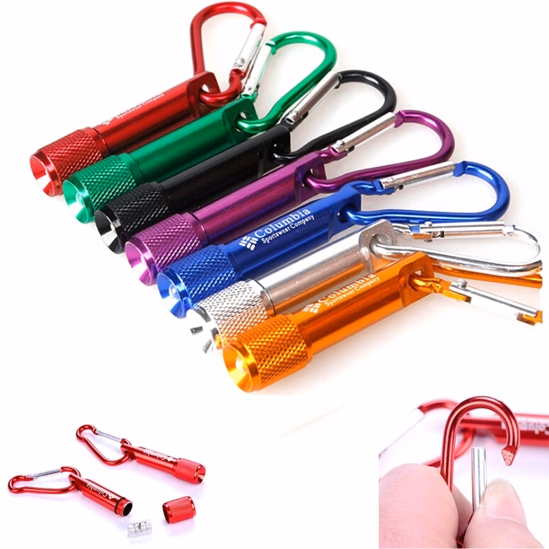 Mini LED Keychain Flashlight with Carabiner Clip