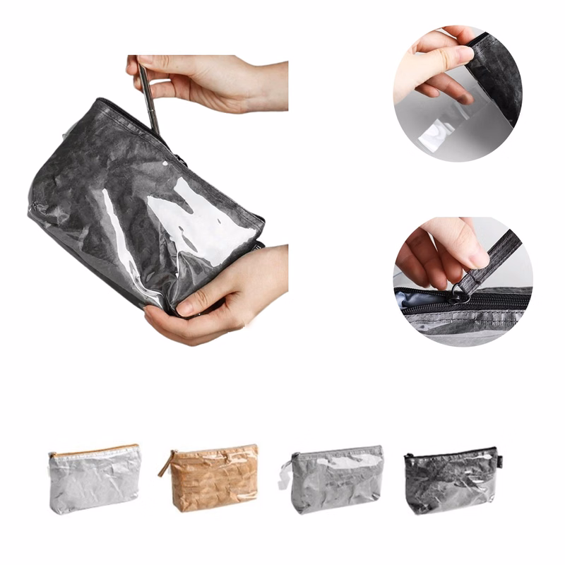 Waterproof Portable Kraft Paper Pencil Bag