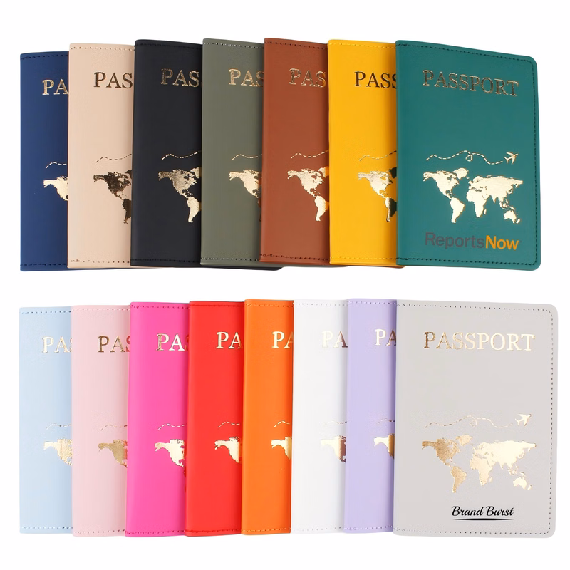 Multiple Slots Leather Passport Holder