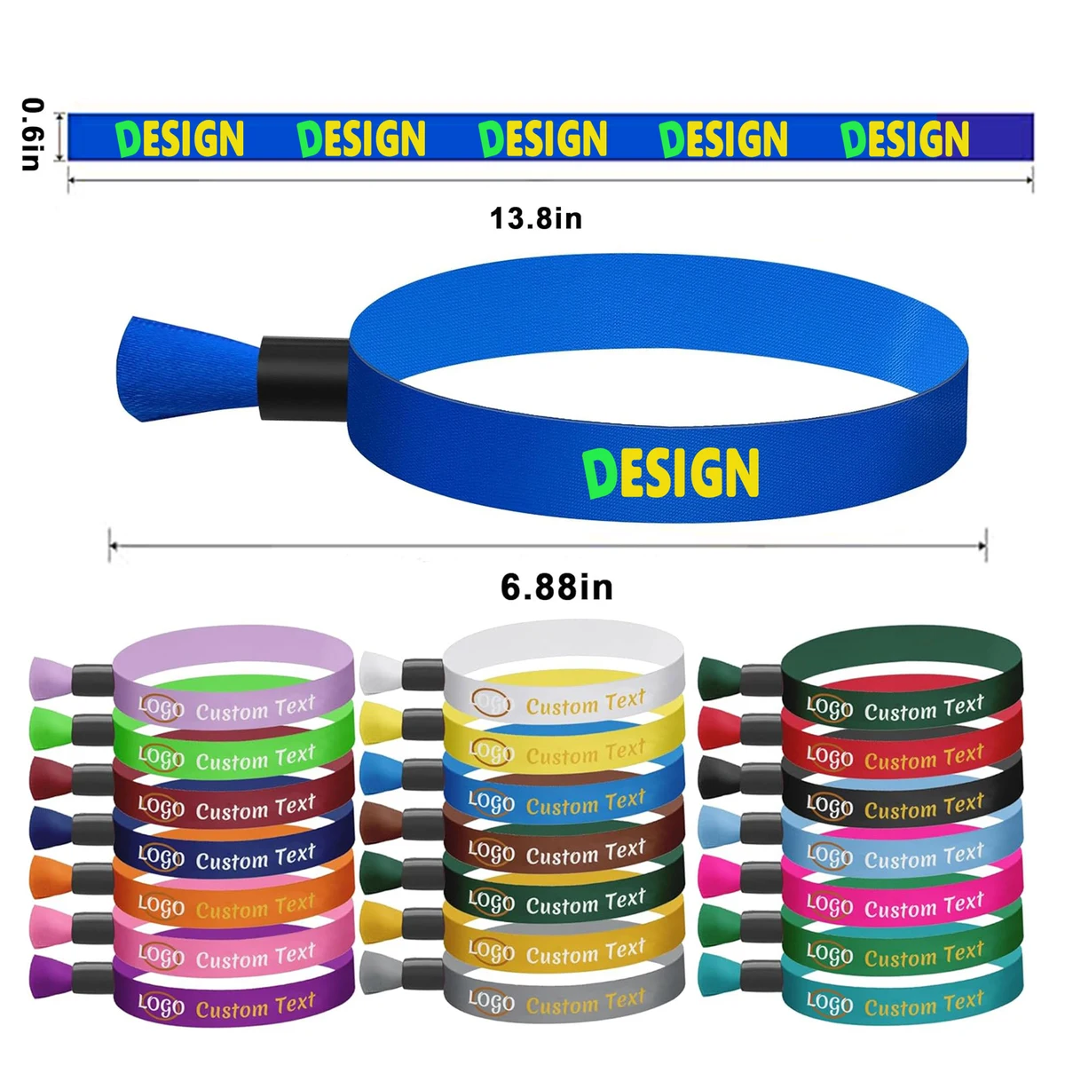 Personalized Event Polyester Wristbands 1
