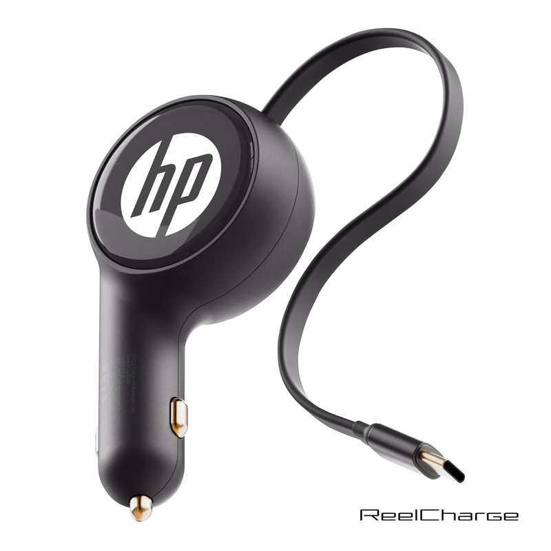 ReelCharge Car Charger w/Retractable Cable