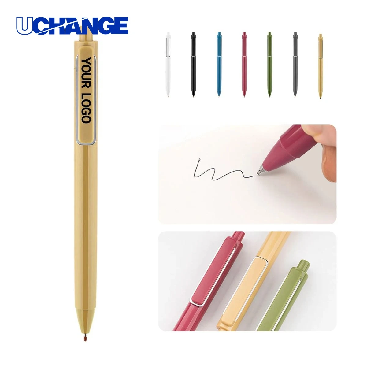 Morandi Click-Action Ballpoint Pen Tool with Large Ink Capacity 1