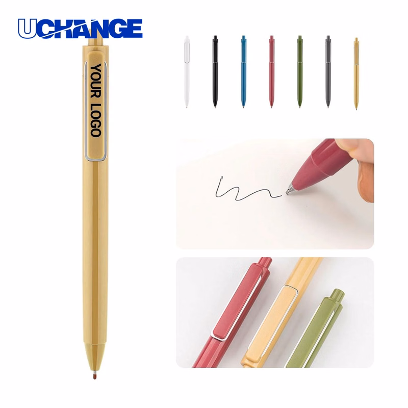 Morandi Click-Action Ballpoint Pen Tool with Large Ink Capacity