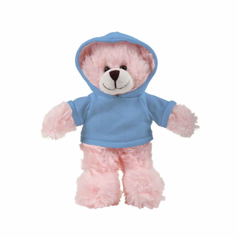 soft plush Pink Bear with hoodie