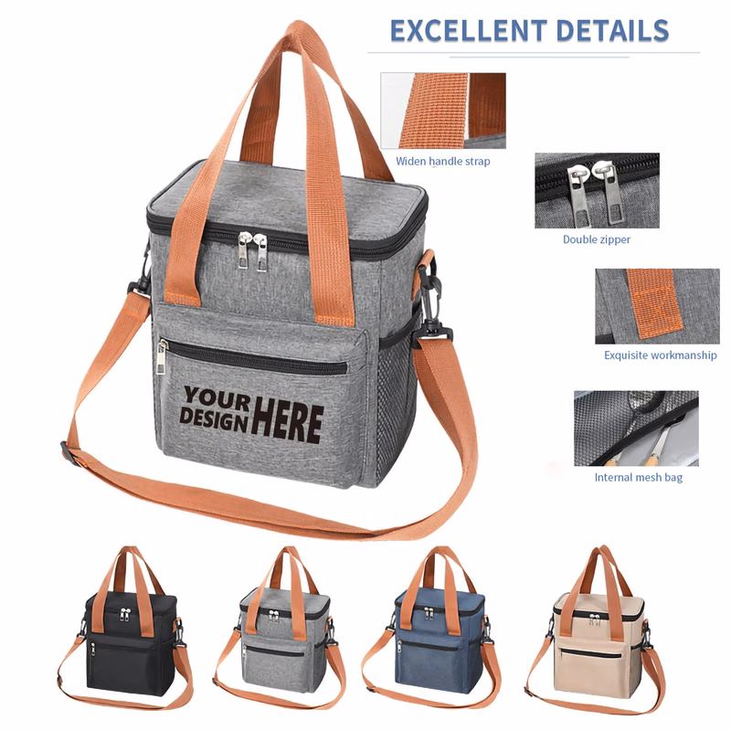 Insulated Portable Big Leakproof Crossbody Lunch Cooler Bag