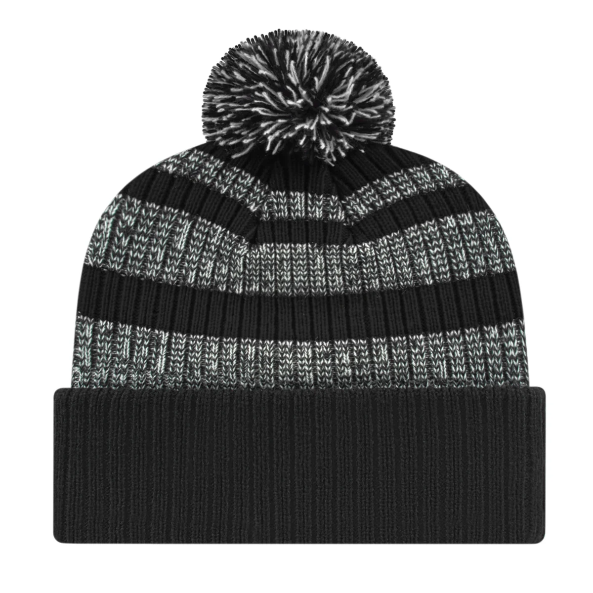 Heavy Ribbed Knit Cap with Cuff 1