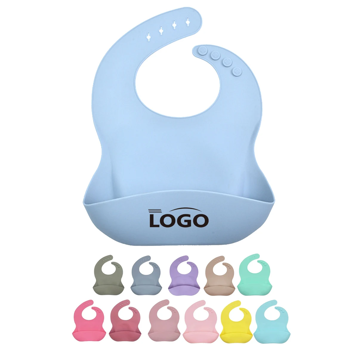 Soft Silicone Baby Feeding Bib 1
