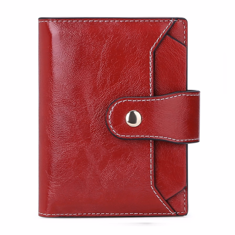 Leather Pocket Wallet Card Case Purse