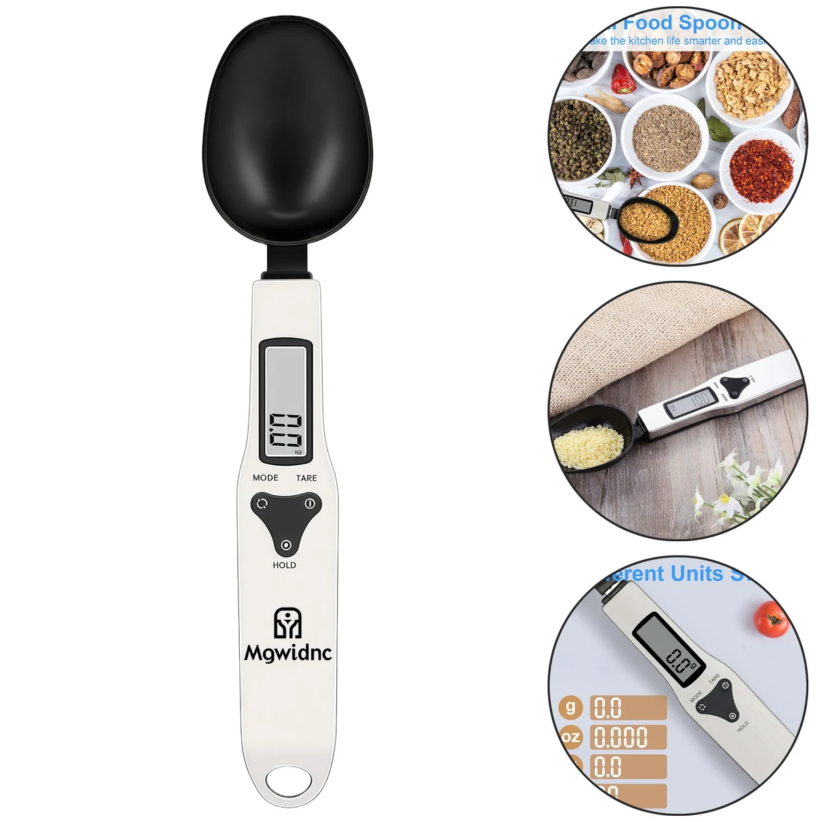 300g/0.01g Stainless Steel Electronic Spoon Scale 1