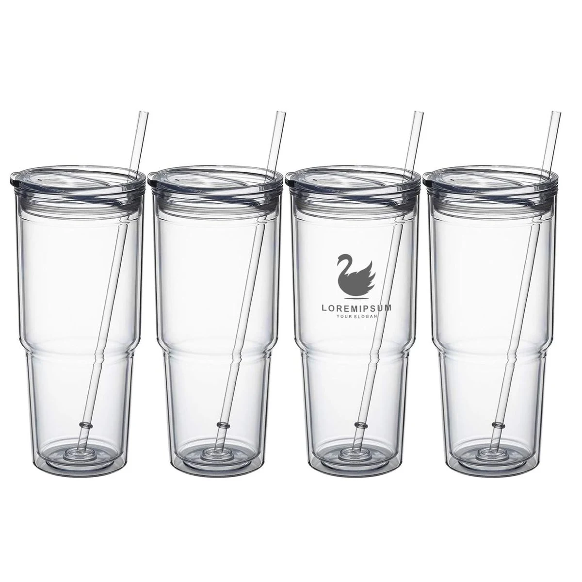 30oz Classic Insulated Tumblers,Double Wall Acrylic Tumbler with LidReusable Plastic Insulated Tumbl 1