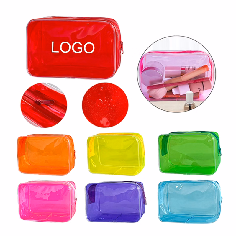 Vibrant PVC Travel Makeup Bag