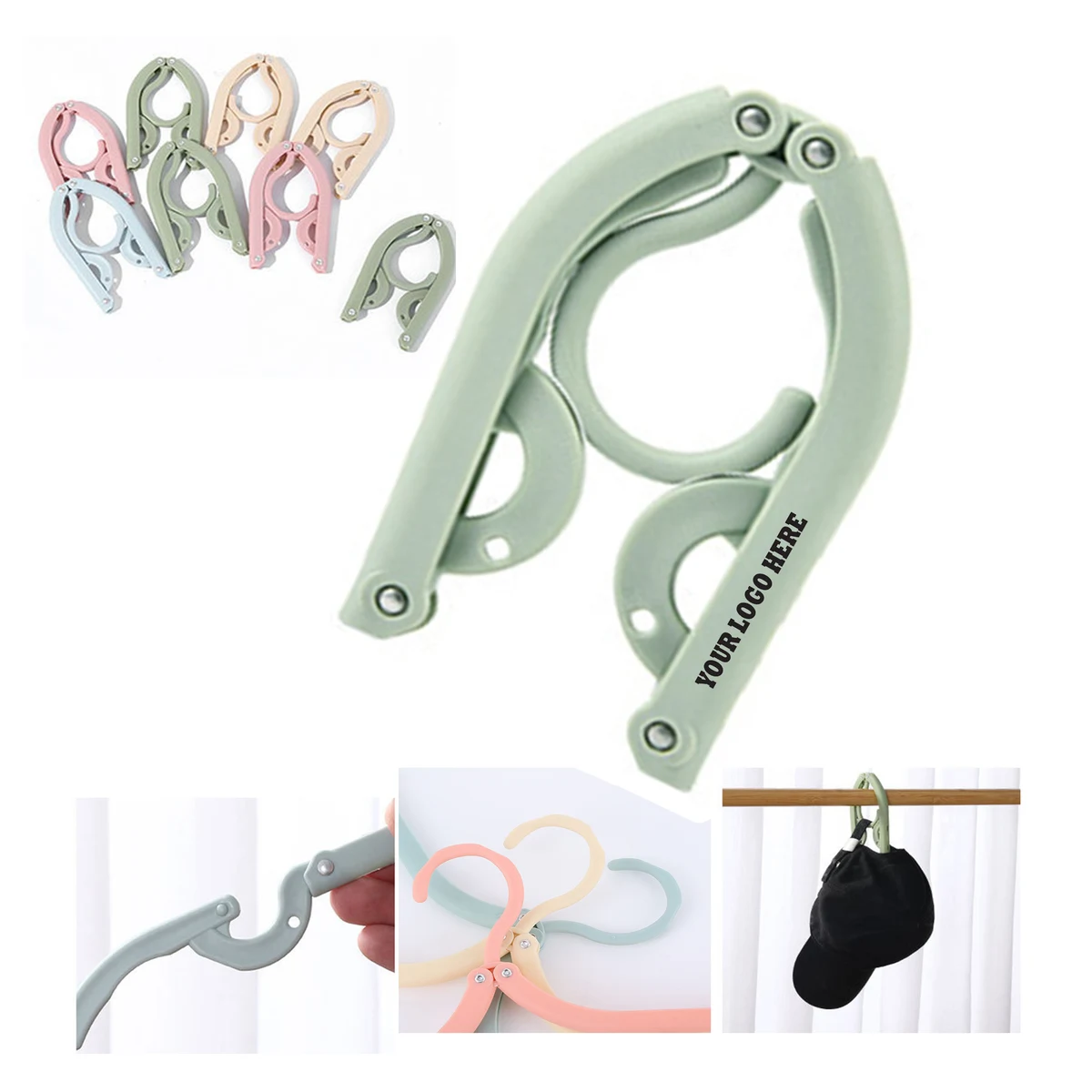 MOQ 50PCS PP Folding Clothes Hanger 1