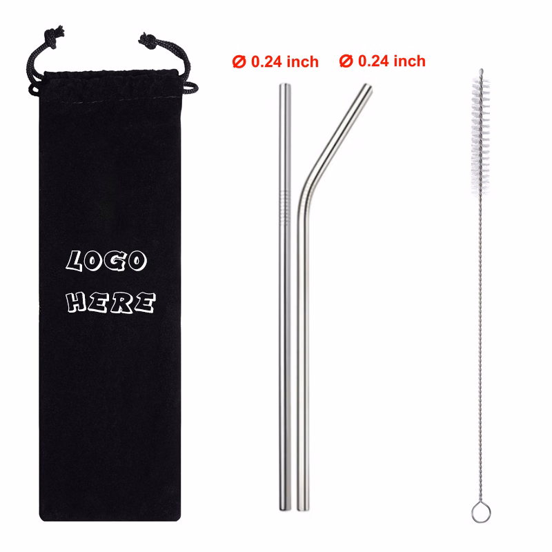 304 Stainless Still Drinking Straw Set