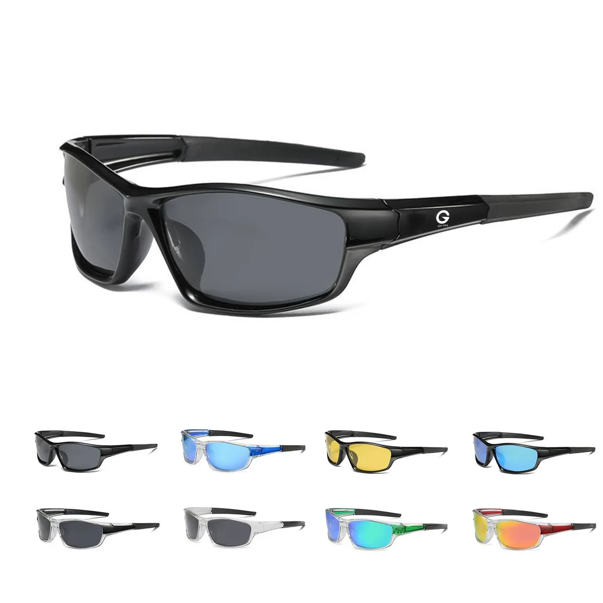Rectangle Polarized Sports Outdoor Cycling Sunglasses 1