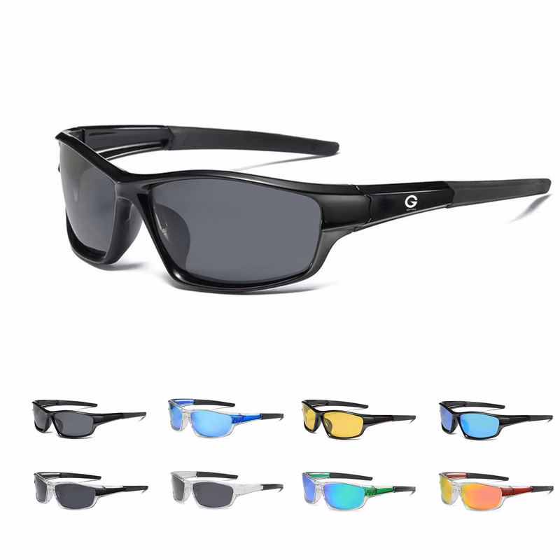 Rectangle Polarized Sports Outdoor Cycling Sunglasses