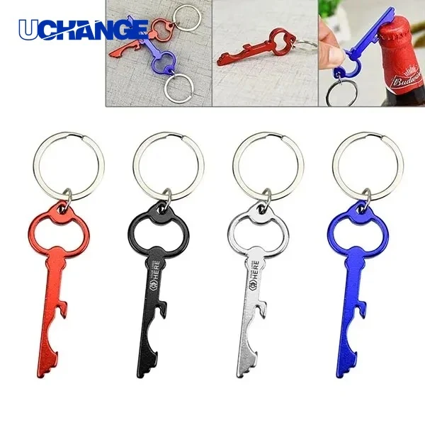 Key Shaped Aluminum Bottle Opener Compact Everyday Bar Tool 1