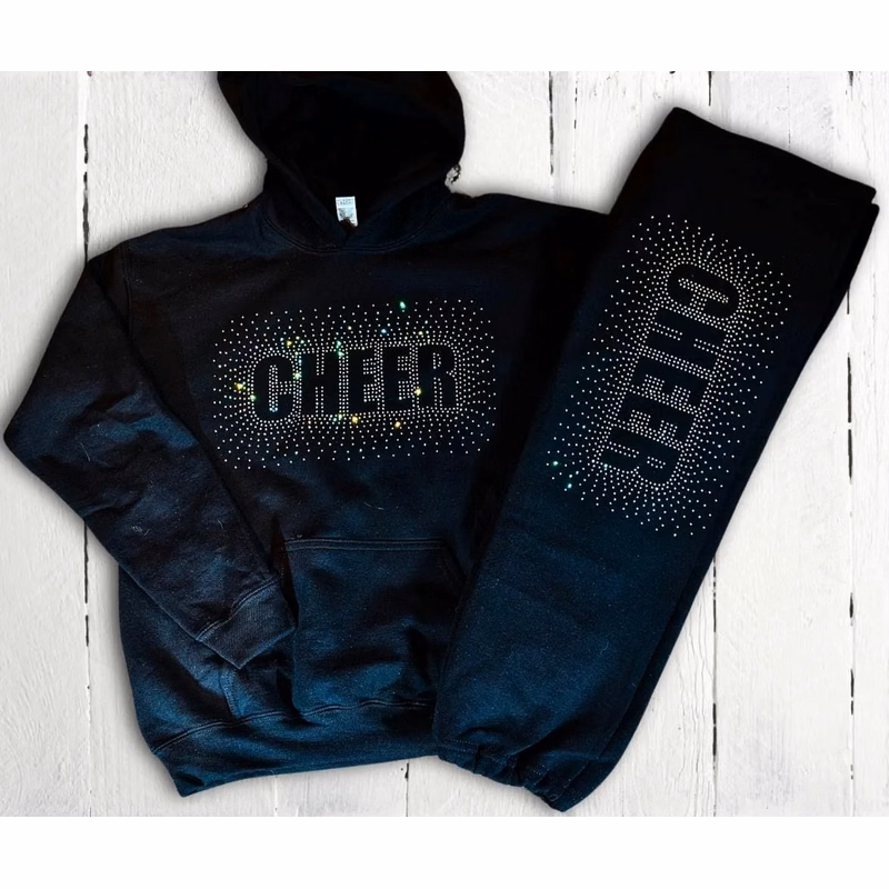 Sparkling Rhinestone Custom Sweatsuit for Glamorous Style